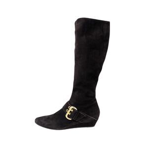 AGL Attilio Giusti Leombruni Suede Buckle Knee Boots 39.5 US 9
